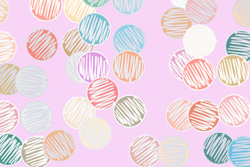 Abstract hand drawn mixed or mutiple shapes, artistic for graphic design, catalog, textile or texture printing & background.