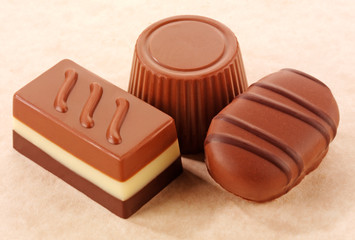 THREE BELGIAN CHOCOLATES