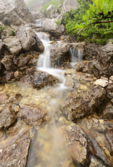 Small waterfall in the mountains
