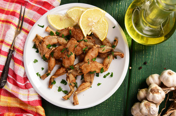 Baked frog legs