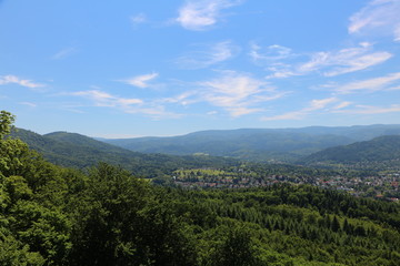 Fototapeta na wymiar Baden-Baden im sommerlichen Schwarzwald