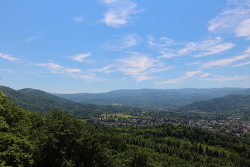 Fototapeta na wymiar Baden-Baden im sommerlichen Schwarzwald
