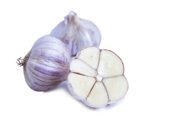 homemade spiced dry garlic close