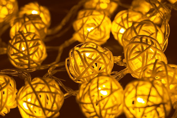 Christmas bright lights new year background texture