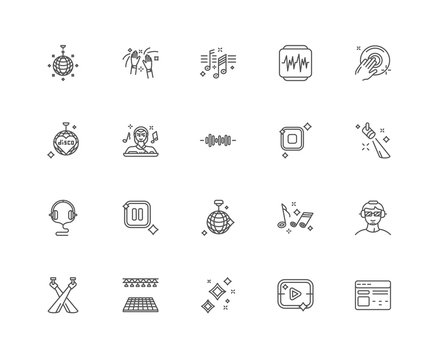 Simple Set of 20 Vector Line Icon. Contains such Icons as Browse