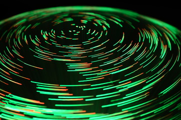 colored vortex effect created by fiber light source. abstract background