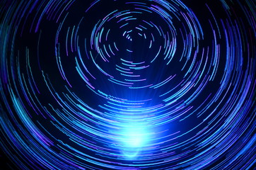 colored vortex effect created by fiber light source. abstract background