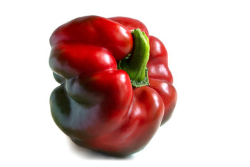 one whole big juicy red bell pepper