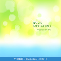 Nature background. Abstract leaves background. Vector Illustration