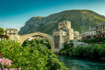 Wall murals Stari Most Mostar Bridge, Bosnia