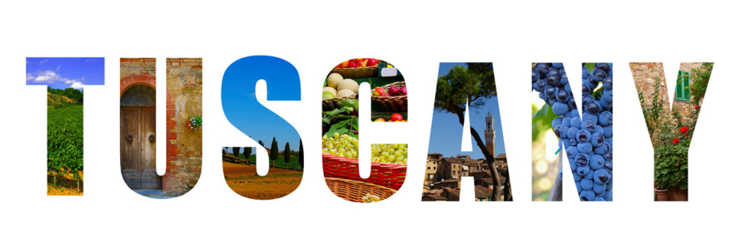 Tuscany Italy collage
