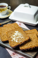 black rye bread