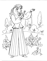 Coloring the Beautiful Princess 15