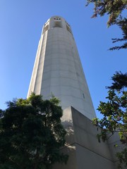Coit tower on Telegraph Hill San Francisco
