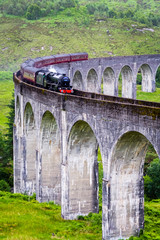 Schottland, Glenfinnan Viaduct, Zug The Jacobite