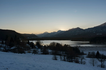 Wintermorgen am Faaker See