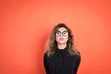 portrait of beautiful stylish girl