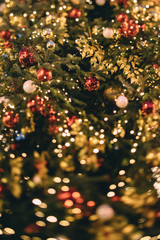 Fototapeta na wymiar Close-Up Of Decorated Christmas Tree