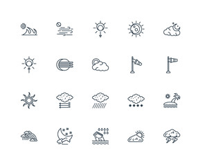 Set Of 20 Universal Editable Icons. Includes Elements Such As Th