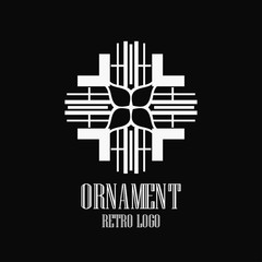 Art deco vintage logo
