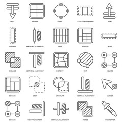 Simple Set of 25 Vector Line Icon. Contains such Icons as Eyedro