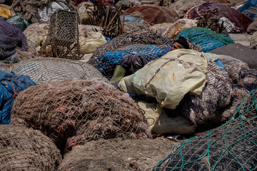 paisaje de pueblo costa mar Marruecos Essaouira 