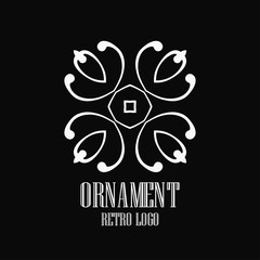Fototapeta premium Art deco vintage logo