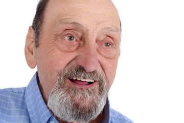 Portrait of happy senior man smiling