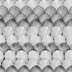 Black and white pattern with abstract fishscales. Can be used for desktop wallpaper or poster,for pattern fills, surface textures, web page backgrounds, textile and more.