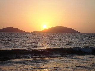atardecer playa