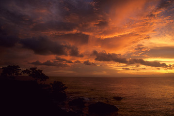 Sunset at Jaco Beach in Costa Rica