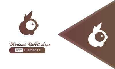 Minimal Rabbit Logo Design