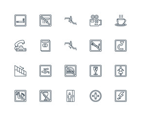 Set Of 20 Universal Editable Icons. Includes Elements Such As Hi