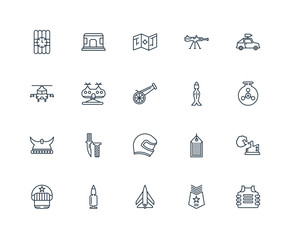 Set Of 20 Universal Editable Icons. Includes Elements Such As Bu