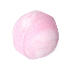 Bath bomb on white background. Spa product