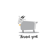 Horned goat logo