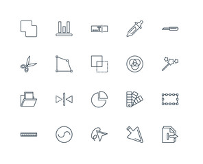 Set Of 20 Universal Editable Icons. Includes Elements Such As Ex