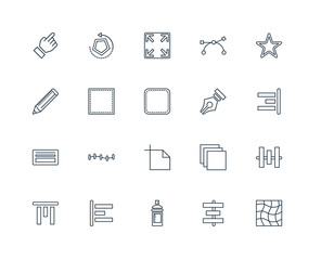 Set Of 20 Universal Editable Icons. Includes Elements Such As Me