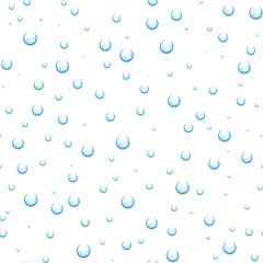 Fototapeta na wymiar Water drops pattern. rain splash seamless vector illustration.
