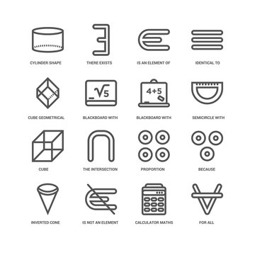 Simple Set of 16 Vector Line Icon. Contains such Icons as undefi