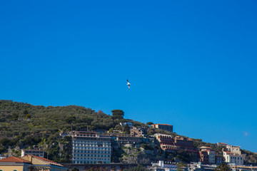 flying over Sorrento
