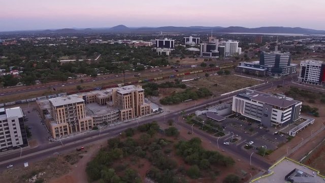 Aerial View Of Gaborone Botswana