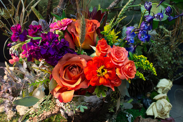bouquet of garden flowers