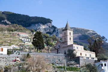 Fototapeta na wymiar church in the city of Positano