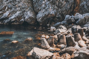 rocks on the beach
