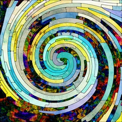 Foto op Canvas Return of Spiral Color © agsandrew