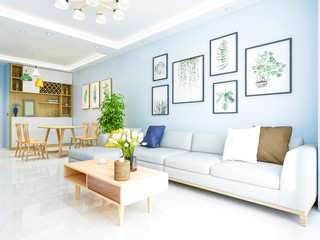 Modern sleek minimalist elegant living room design