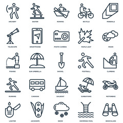 Set Of 25 Universal Editable Icons. Includes Elements Such As Bi