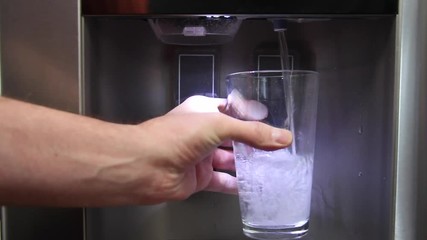 Water Dispensed in to Glass