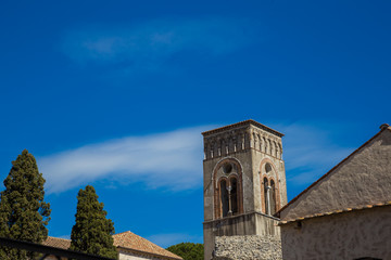 Fototapeta na wymiar Clock tower for the city of Ravello